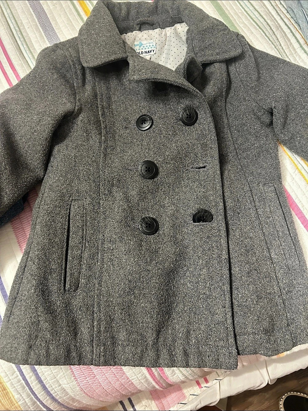 Old Navy Women'Small Gray Pea Coat Size Small